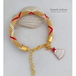 Bransoletka ze świąteczną zawieszką