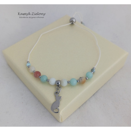 Bransoletka z kamieni naturalnych - morganit