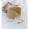 Szeroka bransoletka Starlight z ważką