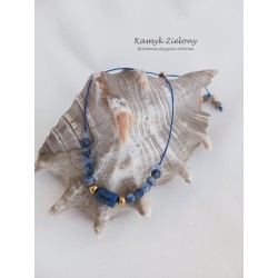 Lapis lazuli, rodonit - bransoletka z kamieni naturalnych