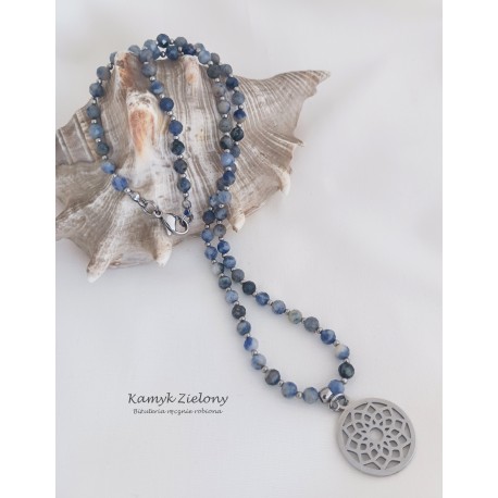 Naszyjnik z kamieni naturalnych - sodalit