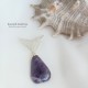 Naszyjnik koralikowy z ametystem