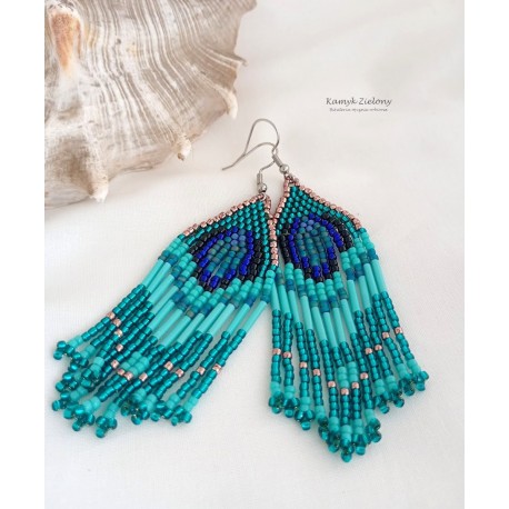 Kolczyki "pawie oko"