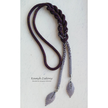 Lariat w kolorze fioletowym